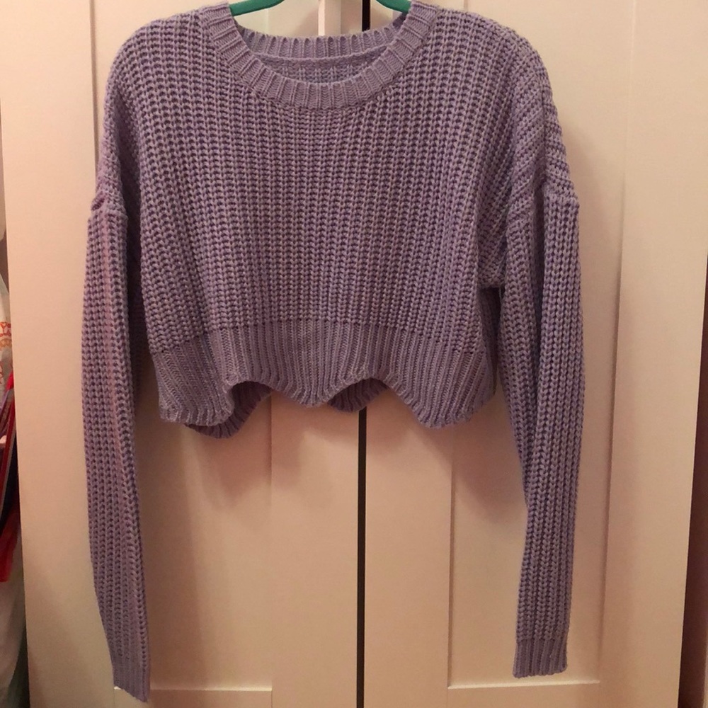 Teen Girl’s Cropped Knit Sweater